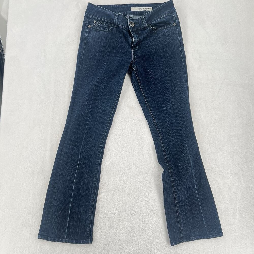 DKNY Women's Soho Bootcut Jeans, Dark Wash, Stretch, Size 8